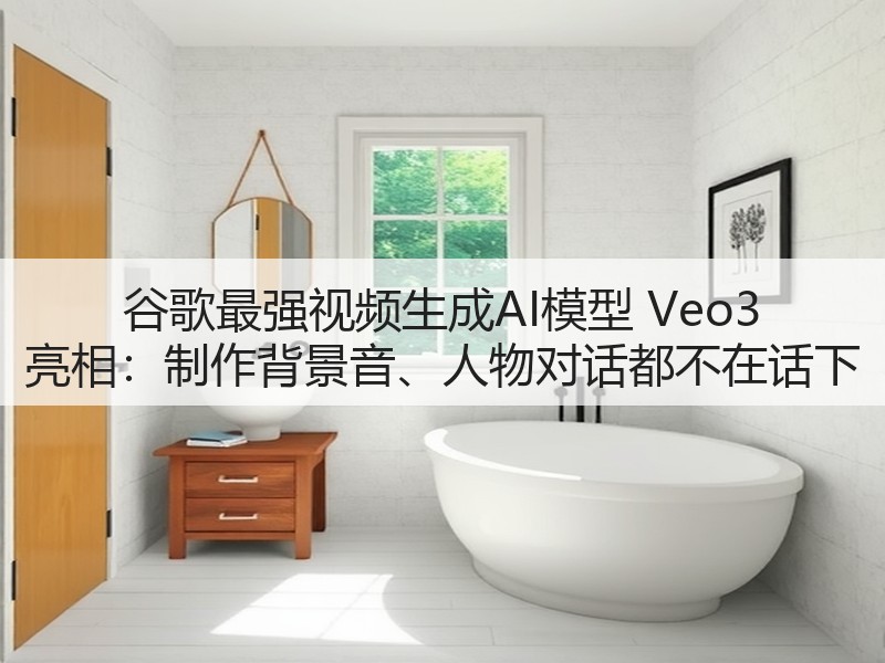 谷歌最强视频生成AI模型 Veo3 亮相：制作背景音、人物对话都不在话下(图2)