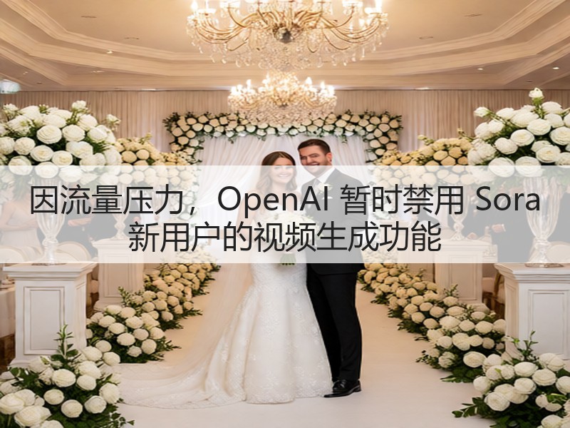 因流量压力,OpenAI 暂时禁用 Sora 新用户的视频生成功能(图2) 因流量压力,OpenAI 暂时禁用 Sora 新用户的视频生成功能(图2)
