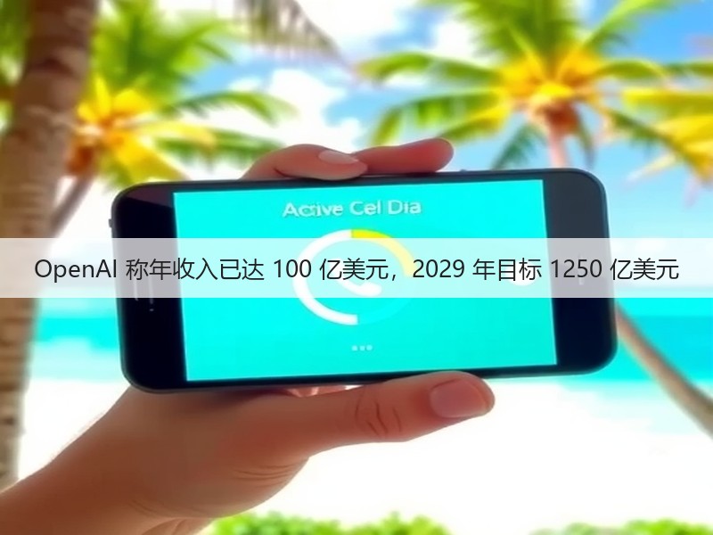 OpenAI 称年收入已达 100 亿美元,2029 年目标 1250 亿美元(图1) OpenAI 称年收入已达 100 亿美元,2029 年目标 1250 亿美元(图1)