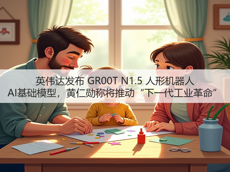 英伟达发布 GR00T N1.5 人形机器人 AI基础模型，黄仁勋称将推动“下一代工业革命”(图2)