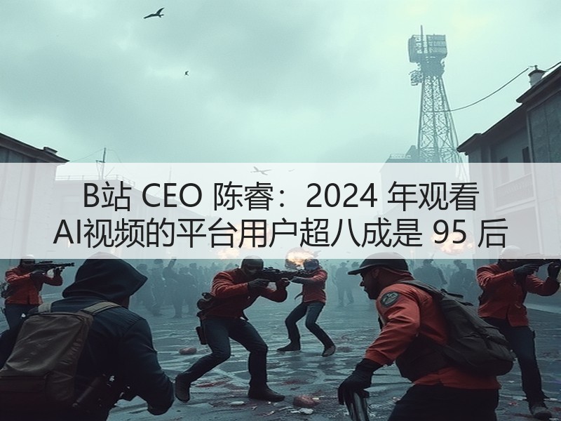 B站 CEO 陈睿：2024 年观看 AI视频的平台用户超八成是 95 后(图2)