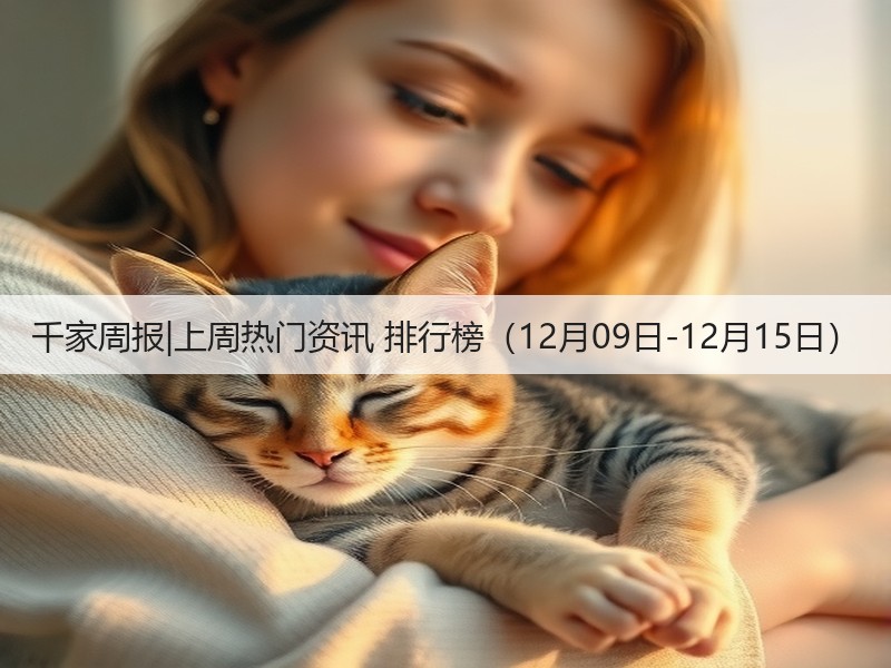 千家周报|上周热门资讯 排行榜(12月09日-12月15日)(图2) 千家周报|上周热门资讯 排行榜(12月09日-12月15日)(图2)