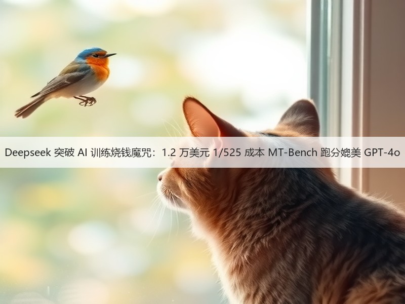 Deepseek 突破 AI 训练烧钱魔咒:1.2 万美元 1/525 成本 MT-Bench 跑分媲美 GPT-4o(图2) Deepseek 突破 AI 训练烧钱魔咒:1.2 万美元 1/525 成本 MT-Bench 跑分媲美 GPT-4o(图2)
