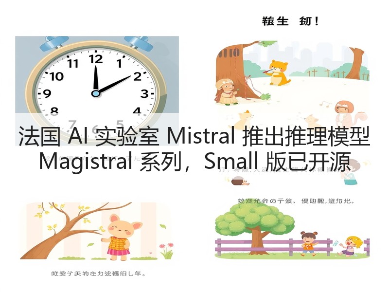 法国 AI 实验室 Mistral 推出推理模型 Magistral 系列,Small 版已开源(图3) 法国 AI 实验室 Mistral 推出推理模型 Magistral 系列,Small 版已开源(图3)
