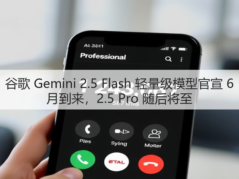 谷歌 Gemini 2.5 Flash 轻量级模型官宣 6 月到来，2.5 Pro 随后将至(图2)